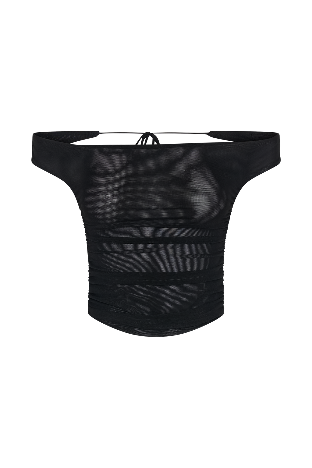 Brooklyn Mesh Crop Top - Black