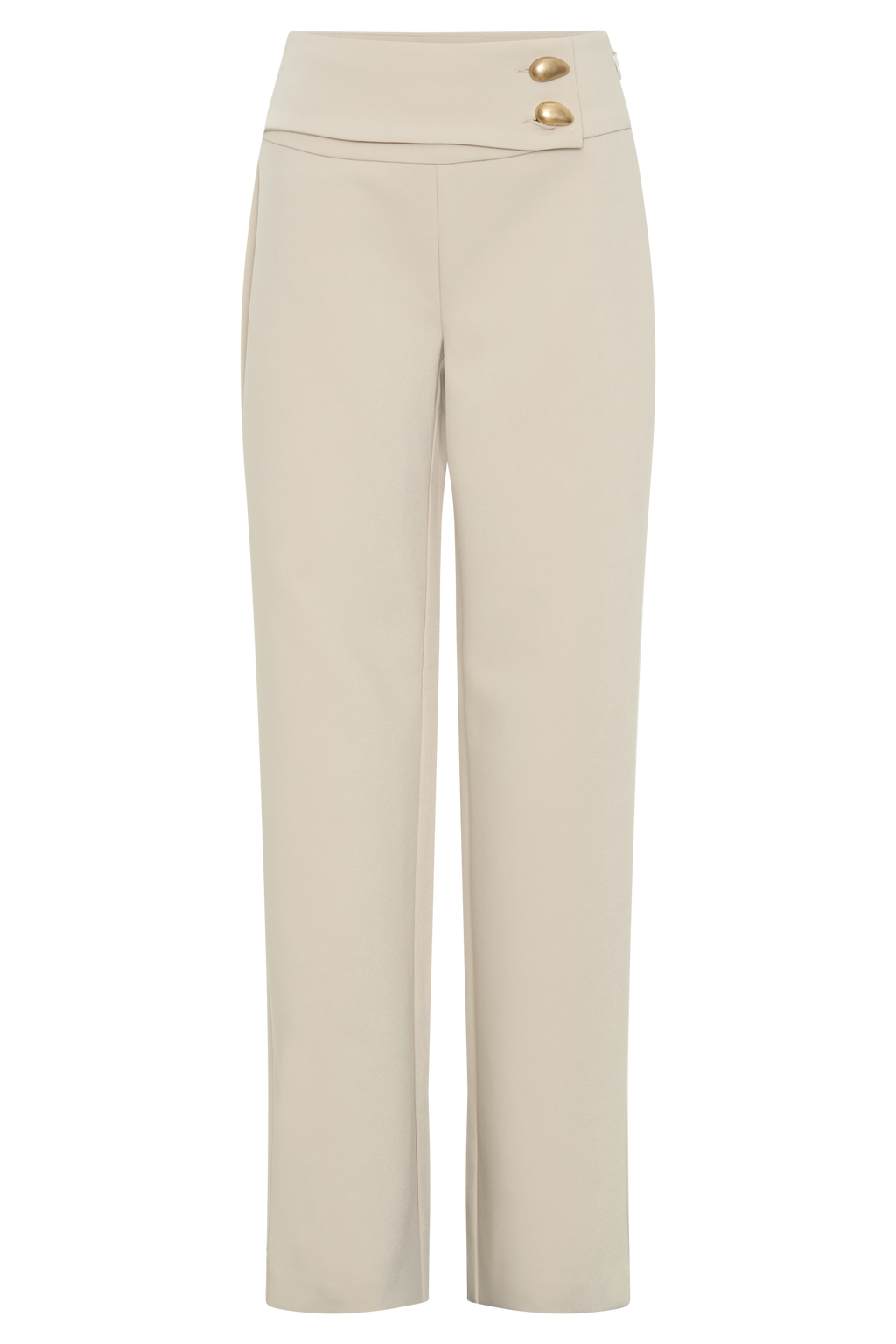 Lindie Straight Leg Suiting Pants - Sand