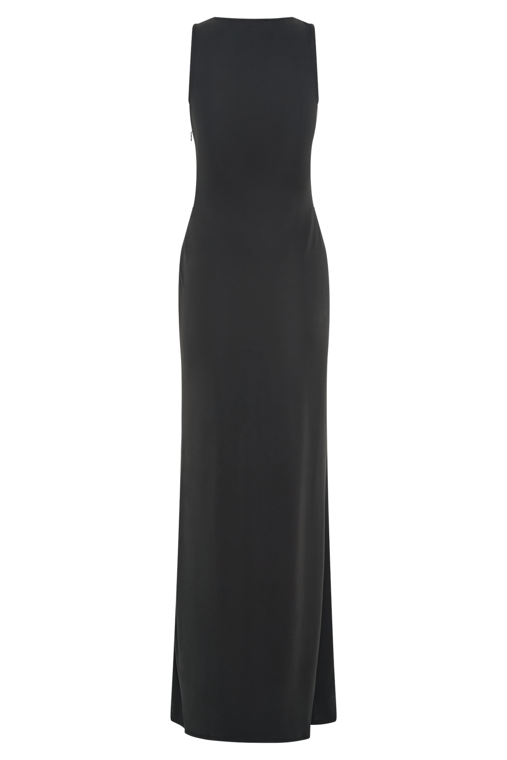 Kassidy Peached Jersey Maxi Dress - Black