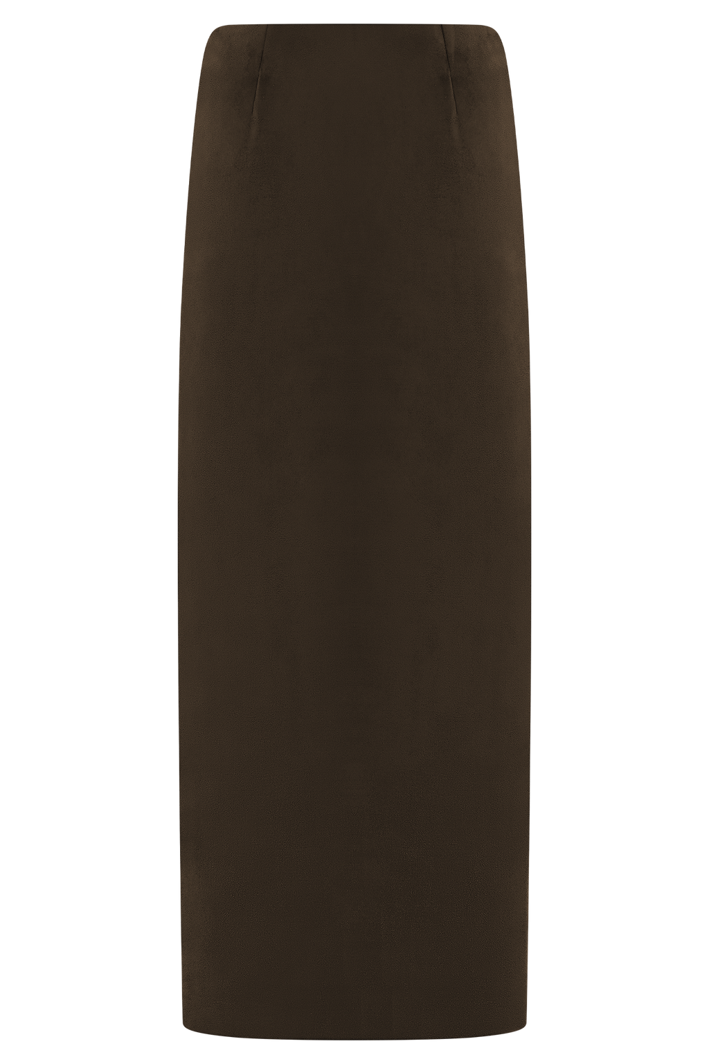 Hayes Faux Suede Midi Skirt - Chocolate