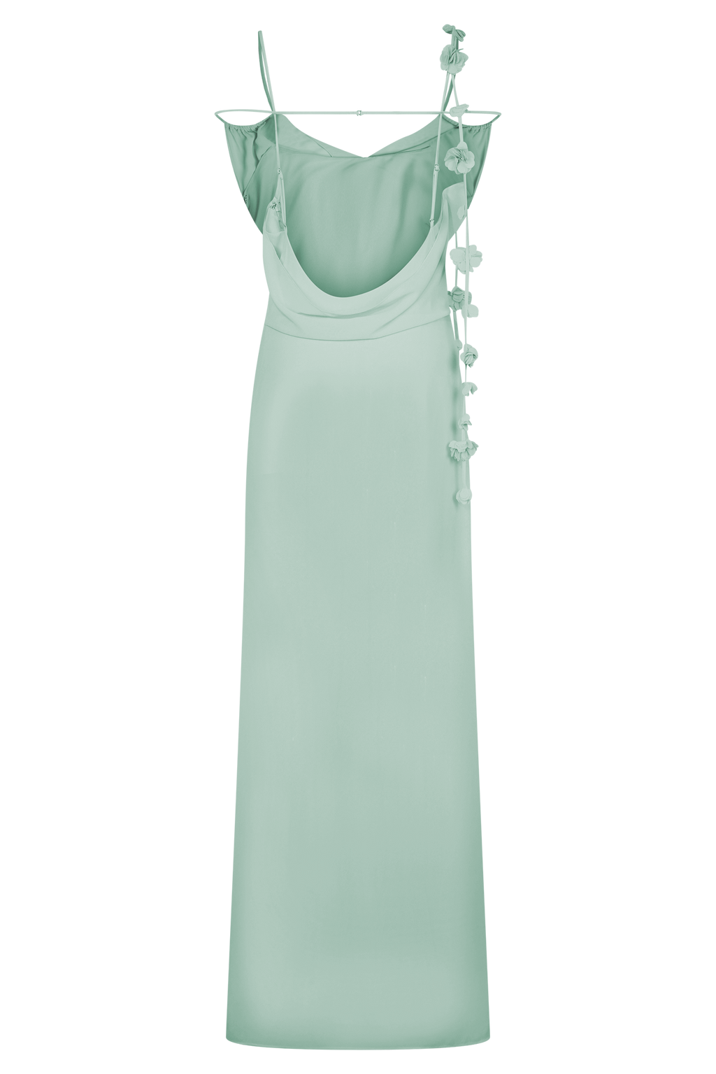 Rosalie Floral Chiffon Maxi Dress - Lagoon